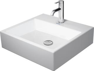 Duravit Aufsatzb. geschliffen Vero Air 50x47cm, o. ÜL, m HLB, m HL, we WG