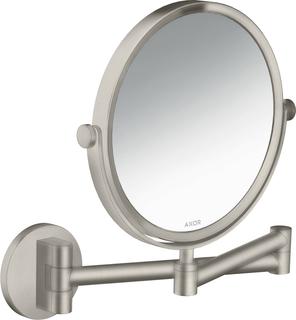 hansgrohe Rasierspieg Axor Uni. Circular Wandmontage, Edelstahl Finish
