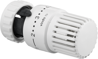 Oventrop Thermostat vindo TD m 0-Stellung, 7-28 GrC, m Flüssig, weiß