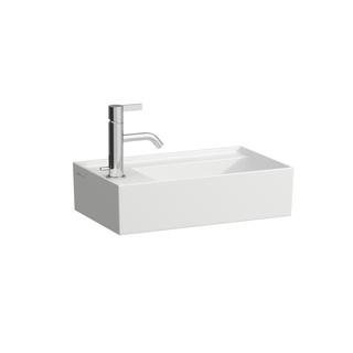 Laufen Handwaschbecken KARTELL 46x28cm, Arm li, o. ÜL, 1 Hahnl., we. ma