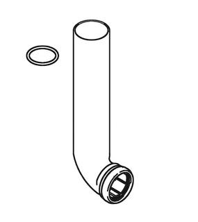 SCHELL Spülrohr mit O-Ring für MONTUS Spülkasten 12cm