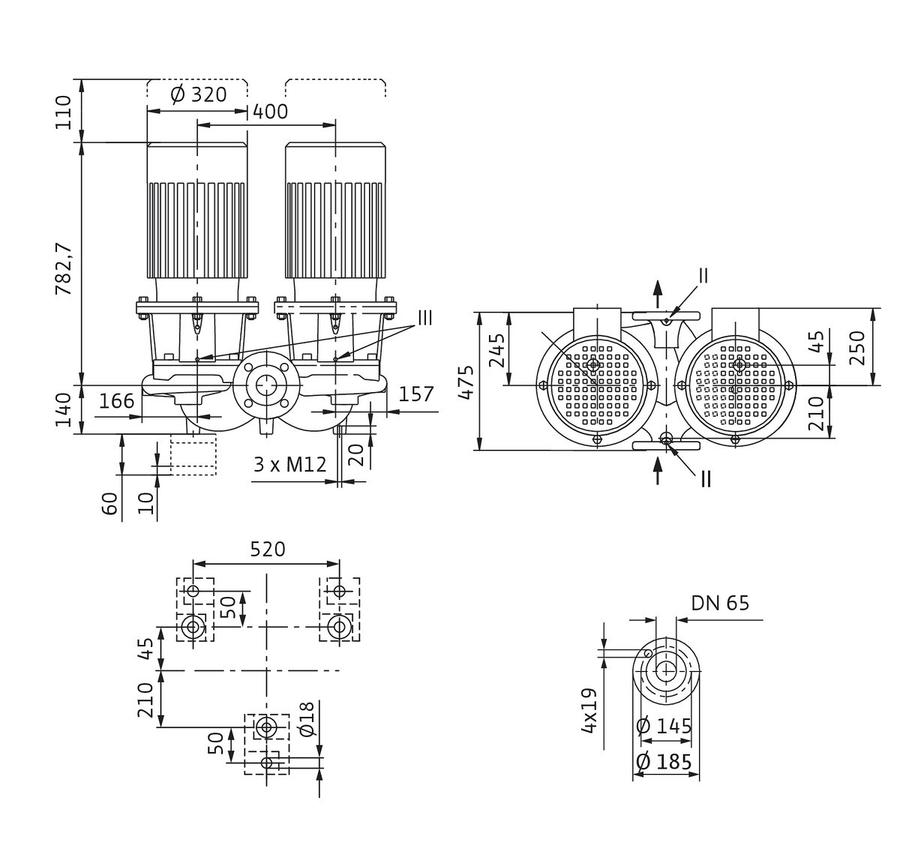 Artikelbild 7 des Artikels „Wilo Standarddoppelpumpe CronoTwin 2-polig, DL 65/200-15/2, 15 kW DL 65/200-15/2, 15 kW“