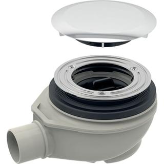 Geberit Duschwannenablauf d90 m AL-Dec., Höhe 50mm, Abg. a PP, hgl-vc