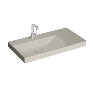 VitrA WT asymmetrisch New Metropole 90x47cm, Be L, Ab R, Tau ma, o. ÜL.Schl.
