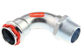 Übergangsbogen VSH SudoPress SP8092GV C-Stahl, 90°, EPDM-O-Ring