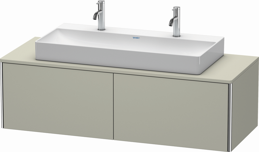 Artikelbild 1 des Artikels „Duravit Waschtisch-Unterschrank XSquare 140x54,8x40cm, Tau s-matt, Ahorn links taupe seidenmatt | Ahorn links“