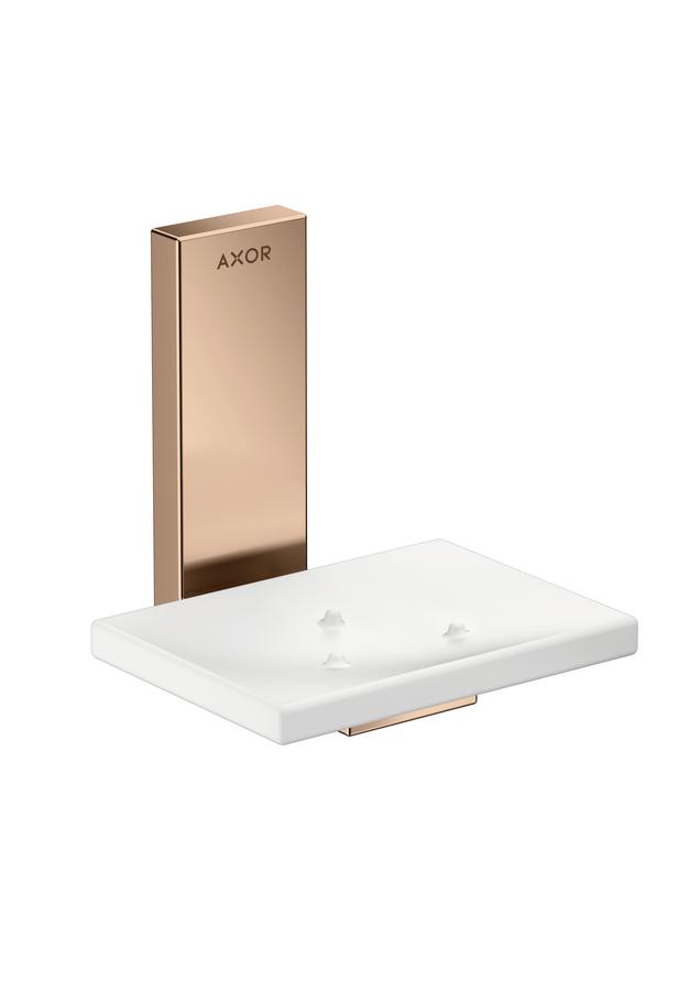 Artikelbild 1 des Artikels „hansgrohe Schale Axor Uni. Rectangular Glas, Wandmontage, polished red gold polished red gold“