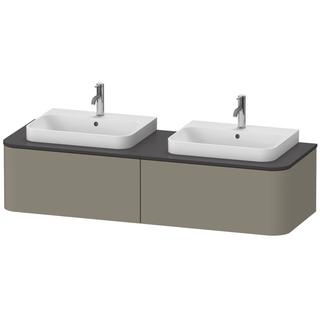 Duravit WT-Unterschrank Happy D.2 Plus 160x55cm, 2 AZ, f AWT, B bs, st-g s-matt