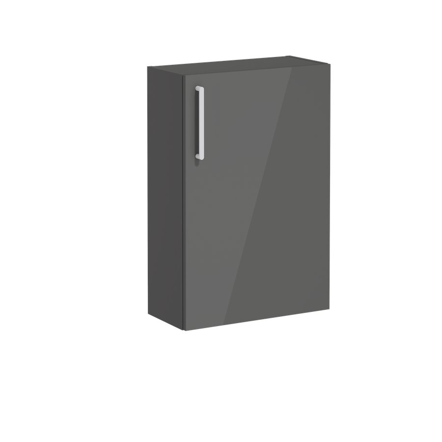 Artikelbild 1 des Artikels „VitrA Halbhochschrank Root Flat Compact 57x27x85cm, 1 T, An re, Korp anthr. hgl Korpus Anthrazit Hochglanz“