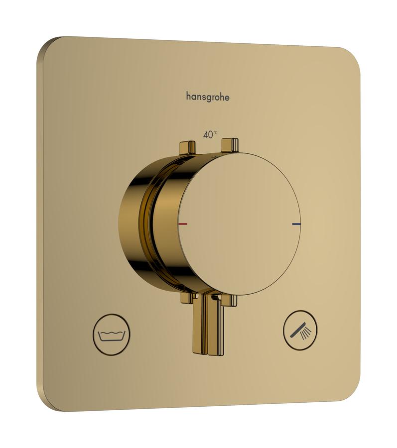 Artikelbild 1 des Artikels „hansgrohe Thermostat Ecostat Comfort Q UP, f 2 Verb, 23 l/m, EN 1717, p gol opt für 2 Verbraucher, 23 l/min, EN 1717 | polished gold optic“