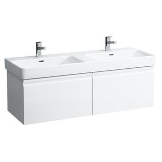 Laufen Waschtisch-Unterbau PRO S 126x45x39cm, 2 Schubladen, weiß matt