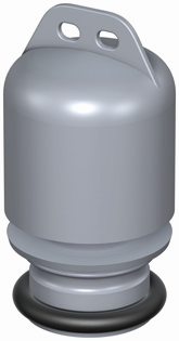 ACO Glocken-Geruchsverschluss Variant-CR Kunstst., senkr, für Variant-CR DN 70