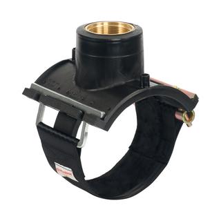 Plasson Gewindeschelle 200xRp 2, IG Messing PE 100