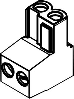 BOSCH Ersatzteil TTNR: 87444040890 Anschlussklemme 2-polig blau (5x)