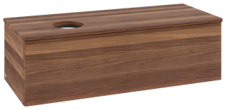 V&B WT-Unterschrank m F-Struktur Antao 120x36x50cm, WBP-farbe w. wal, w. walnut