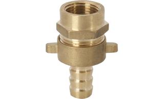 ASW Standrohrverschraubung IG 1 1/4" f Schl 1 1/4", flachd., MS roh