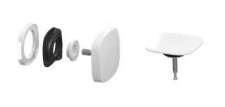 Kaldewei Feinb. sq Twist Plus KA 4119 alp-we, f Basisgarnituren m Füllfunktion