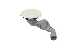 Bette Abl/ÜL-Gar. BetteAir 50-B525 für Duschfliese, AR Pro, cream