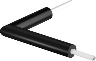 Uponor Bogen Ecoflex Single 75x6,8mm, d= 140mm, vorgedämmt