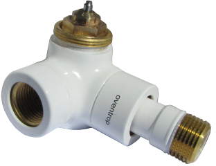 Oventrop Thermostatventil Baureihe E Wi-Eck, li, DN 15, MS, we. pulverbes