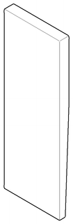 DO Gr. für Waschtisch Wand ET 092073044 45 x 8 x 125 mm Champagne (22kt Gold)