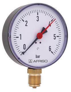 Rohrfedermanometer RF 100 radial G 1/2 B, Gehäuse-Ø 100 mm