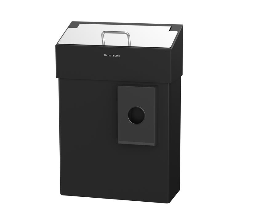 Artikelbild 1 des Artikels „CWS Hygienebehälter ObjectLine ES, pulverbeschichtet schwarz, 10 l Edelstahl, pulverbeschichtet schwarz“