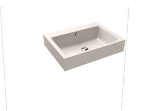 Kaldewei Wand-Waschtisch PURO 3164 60x46cm, o. Hahnl., P-E, pergamon