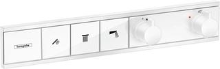 hansgrohe Fertigmontageset RainSelect UP-Thermostat, 3 Verbraucher, mattweiß