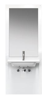 HEWI Waschtisch-Modul S 50 m WT 950.13.201 und Spiegel, weiß