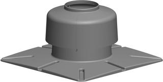 ATEC Mündungs-Set PolyTop DN 100, 360x360mm, Kunststoff