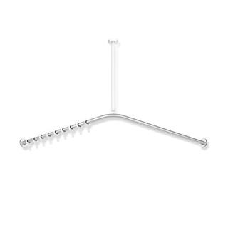 HEWI Vorhangstange System 900 1487x1487mm, 28 Ringe, ES ma geschliffen