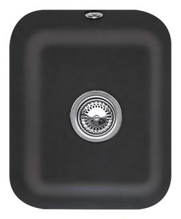 V&B Unterbauspüle Cisterna 45 m Abl.garn, Exzenter, ebony CeramicPlus