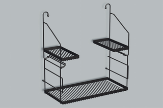 Alape Ablage Utensilo matt-sw, pulverbes, 517x558x270mm