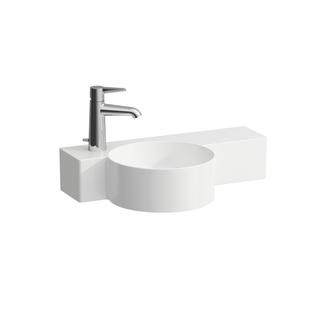 Laufen Handwaschbecken VAL 55x31,5cm, Ab r, o Ü, Hahnl. li, we. LCC