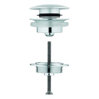 GROHE Ablaufgarnitur Universal m Druckstopfen, schl., chrom/titanium