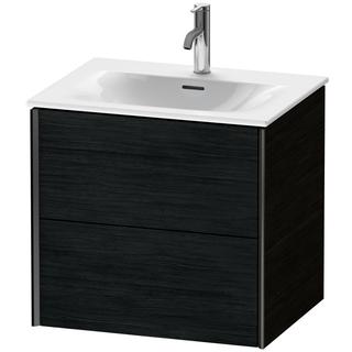 Duravit Waschtisch-Unterschrank XViu 61x48x55,7cm, Ei sw, 2 Schubk., sw matt