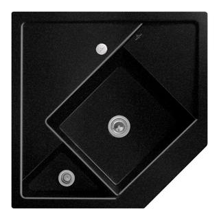 V&B Eckspüle Monumentum ALG, Exzenterbet., Bef.-Set, Chromit