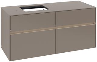 V&B Waschtischunterschrank Collaro 120x54,8x50cm, WT l, LED 8,8 W, Truf Gr