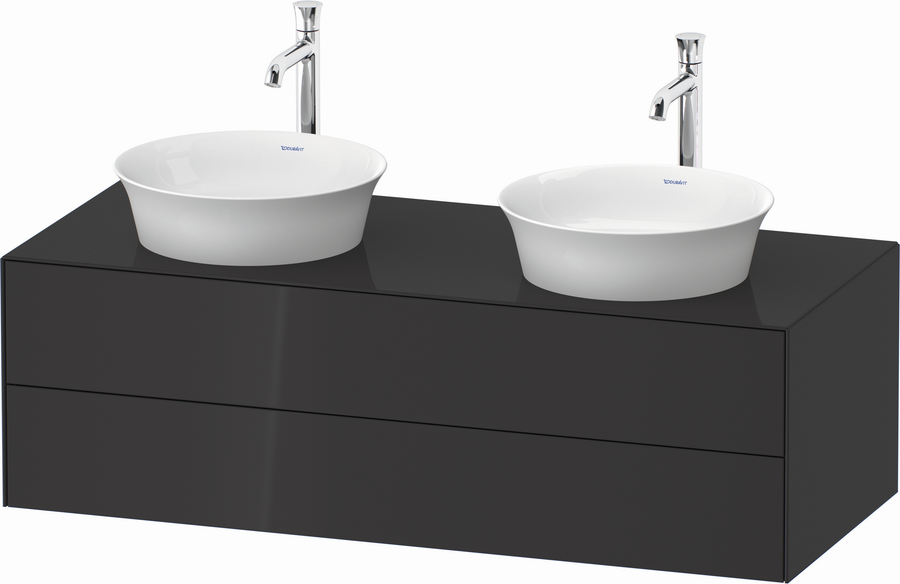 Artikelbild 1 des Artikels „Duravit WT-Unterschrank White Tulip 130x55cm, 2 La, gra g, E Mit/m Be Graphit Hochglanz | Eiche mitte/mit Innenbeleuchtung“