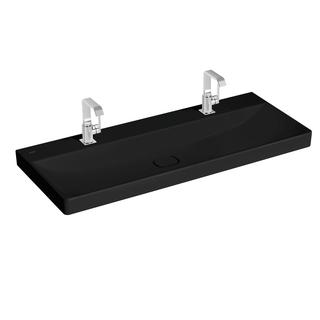 VitrA Doppelwaschtisch New Metropole 120x47cm, o. ÜL.Schl., Schwarz Matt