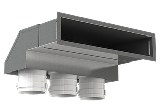 Blauberg Metall-Ventiladapter BlauFast RPWB 300x55/63x3 M, für die Wand