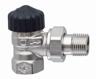 Heimeier Thermostat-Ventilunterteil DN 25, Rp 1xR 1, Eck, ger Widerstand
