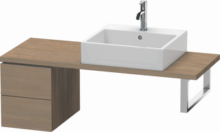 Duravit Unterschrank Compact L-Cube 32x47,7cm, Ei ter, f Kons, 2 Schubkästen