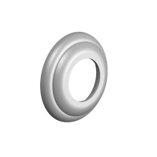 DO Rosette ERSATZTEILE 092736101 D 55 x 10 mm Platin