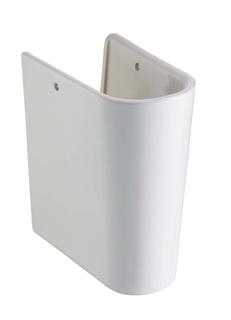 VitrA Halbsäule Integra m Federbef., f WT, weiß hochglanz