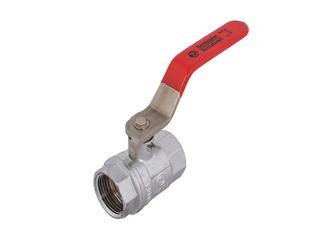 Schlösser Kugelhahn 6205 DN 50, 105mm, ED-Griff rot, matt-vc