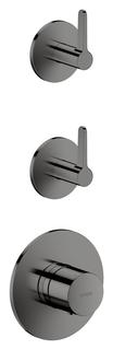 hansgrohe Fertigmontageset Axor One UP-Therm., 2 Verb, m Hebel, pol. bla vc