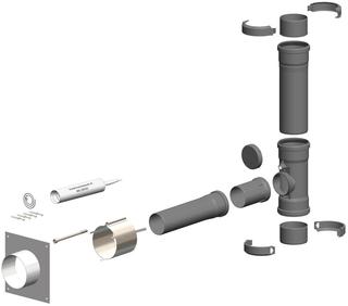 MHG Anschluss Set DN 100, für Mehrfachbelegung, DN 80/125