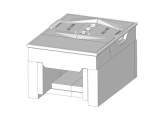 A Brennkammer SH20/30 mit Schutzwall Schamott,Isolierteile,Dichtschnur,Rost